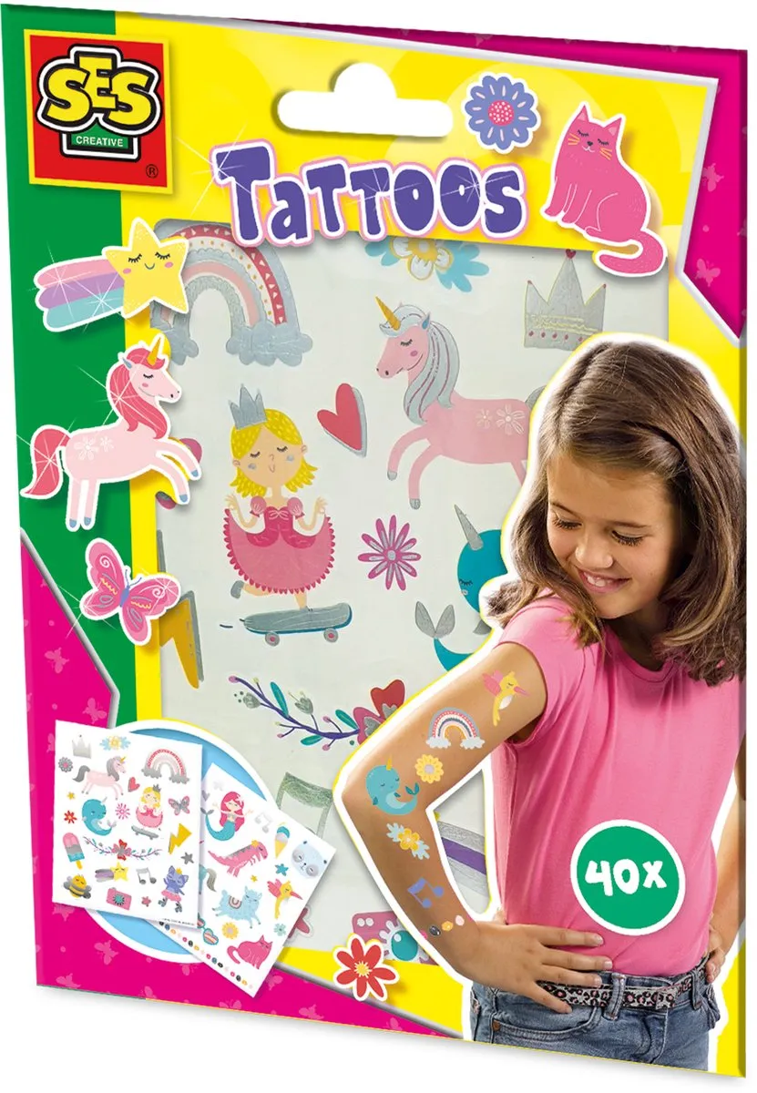 SES Creative Sprookjes Tattoos 40 Stuks