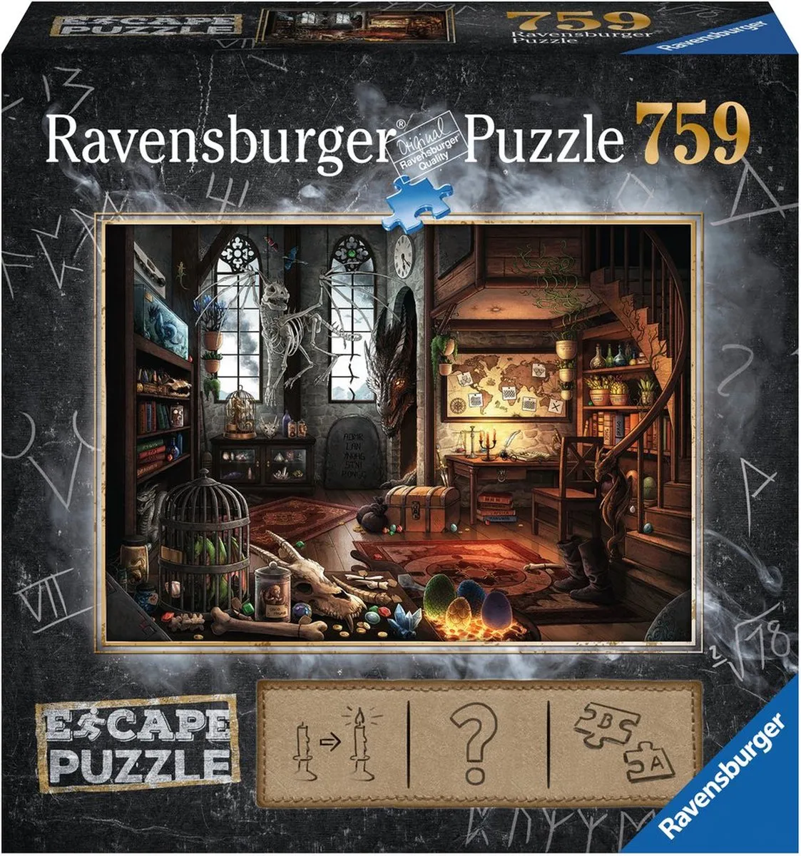 Ravensburger Escape Puzzle 5 Dragon 759 Stuks - Meerkleurig