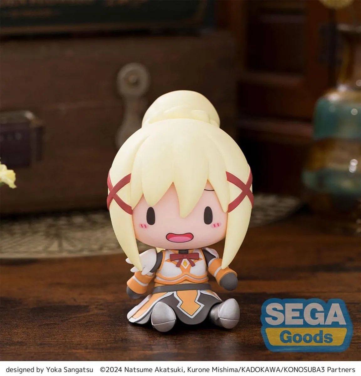Sega Konosuba Darkness Fuwa Petit Chibi Figure - 8cm - Multi
