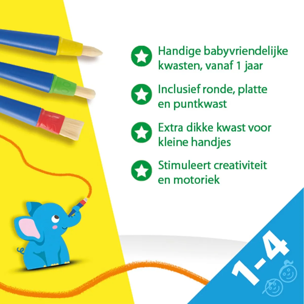 SES Creative My First Babykwasten - 3 Stuks