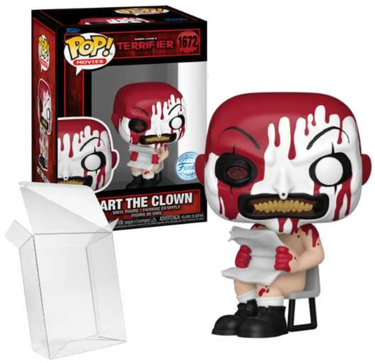 Funko Pop! Movies Horror Terrifier Art the Clown Bloody Seated #1672