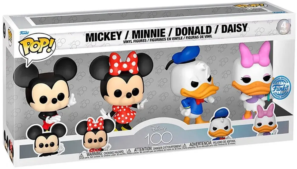 Funko Pop 4-Pack Mickey/Minnie/Donald/Daisy 81322 - Multi - afbeelding 6 van 6