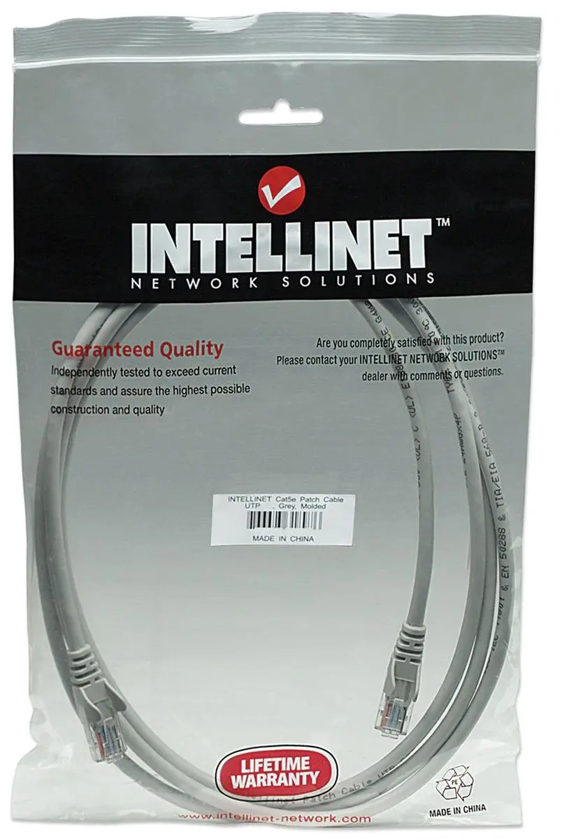 Intellinet 318921 Netwerkkabel RJ45 1m - Grijs