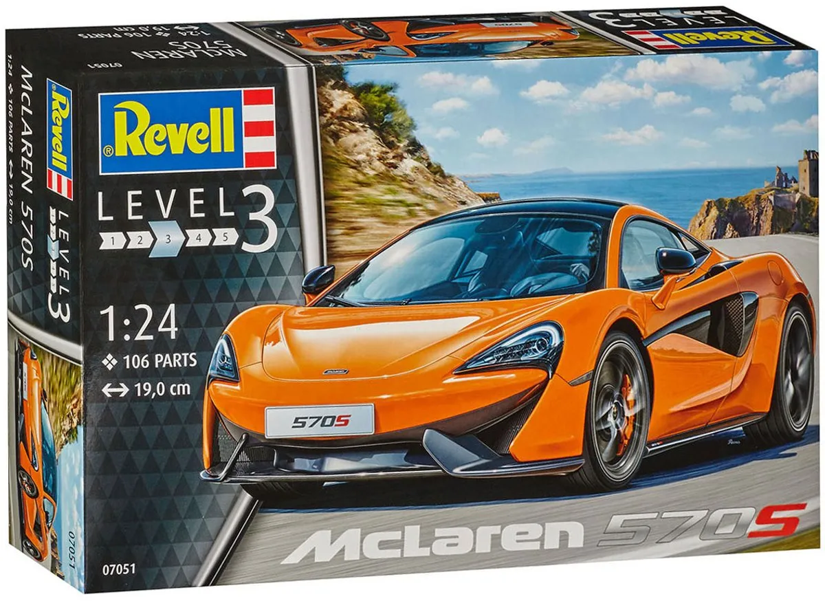 Revell 07051 McLaren 570S Modelbouwpakket 1:24 - Multi