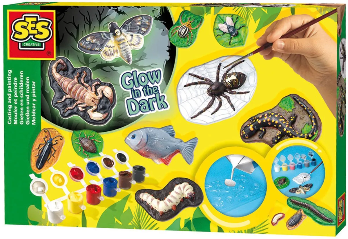SES Creative Gips Gieten en Schilderen Enge Beesten
