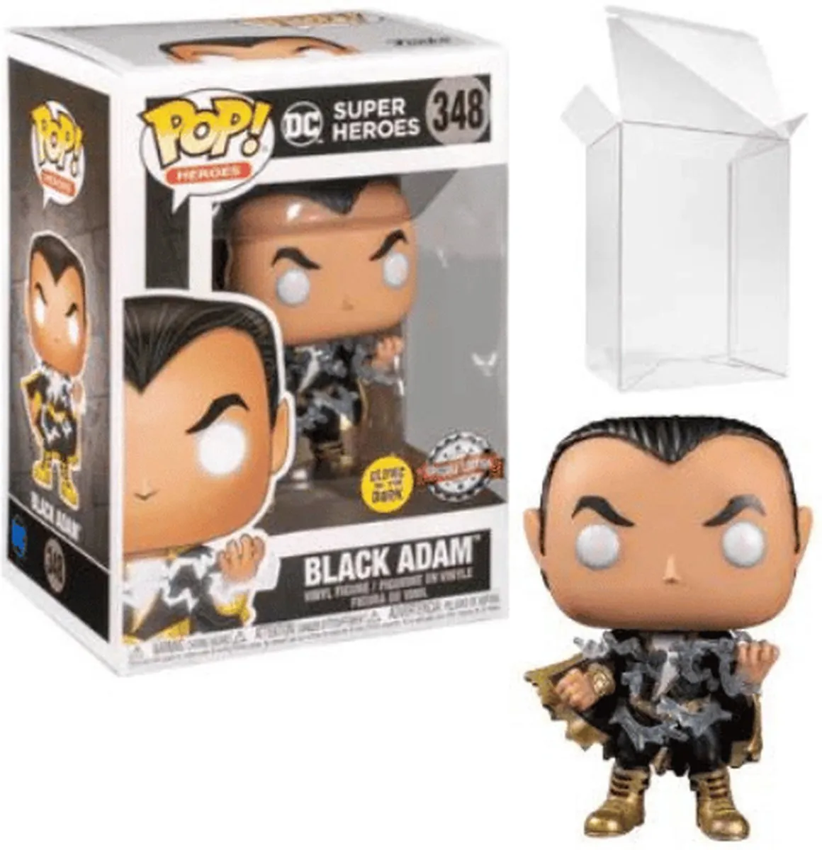 Funko Pop! DC Super Heroes Black Adam Glow-in-the-Dark #348