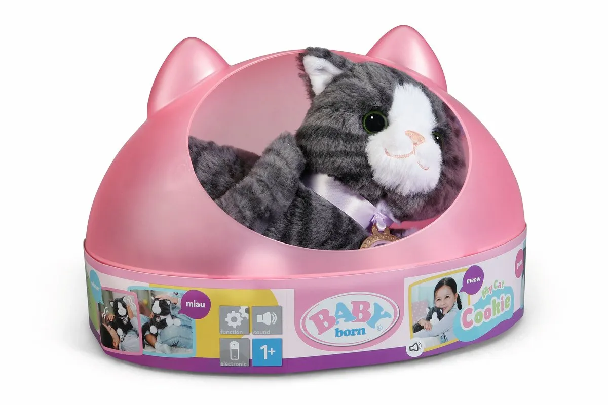 Baby Born Cookie Knuffelkat - Multicolor