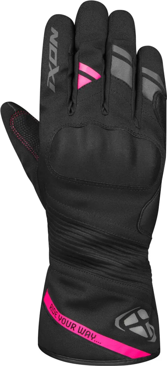 IXON Pro Midgard L Handschoenen - Zwart/Fuchsia - afbeelding 3 van 6