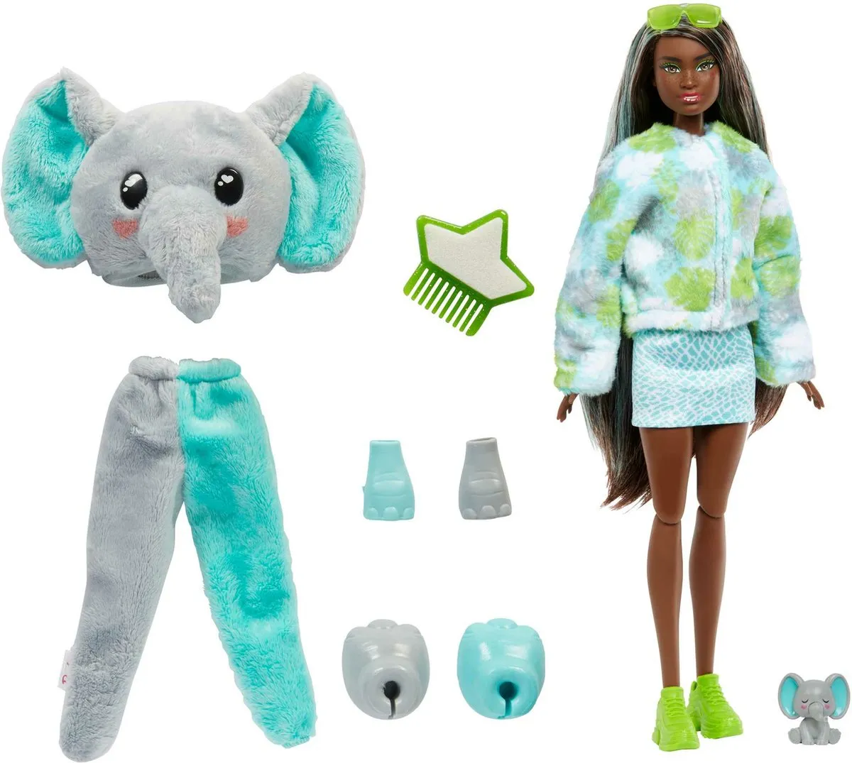 Barbie Cutie Reveal Jungle Olifant Pop - Met verrassingsaccessoires