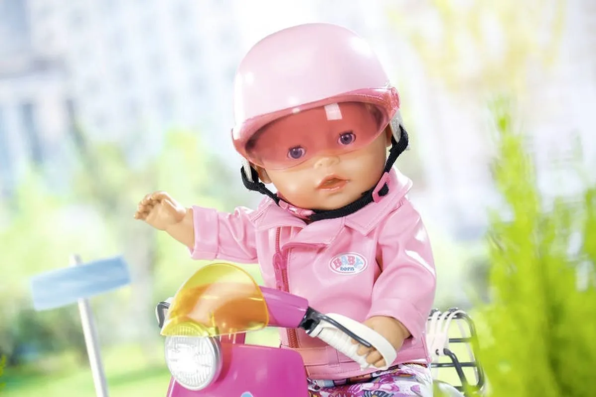 Baby Born City Scooter Helm 43cm - Roze