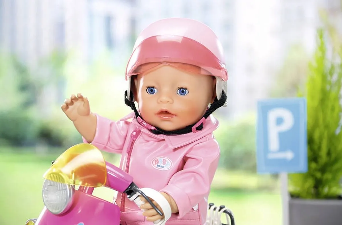 Baby Born City Scooter Helm 43cm - Roze