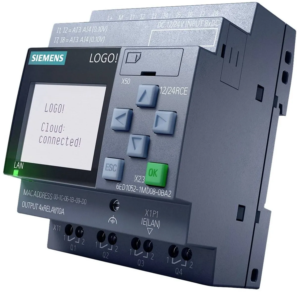 Siemens 6ED1052-1MD08-0BA2 PLC-aansturingsmodule