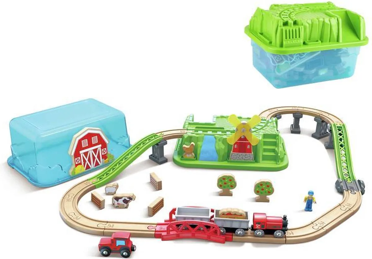 Hape Countryside Train Bucket Set E3772
