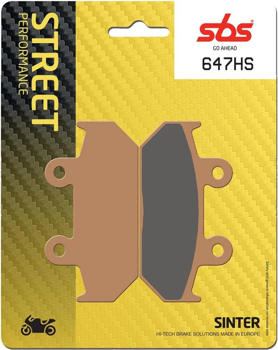 Plaquette de frein SBS pour Moto Cagiva 500 Canyon 1999 à 2001 647HS Neuf
