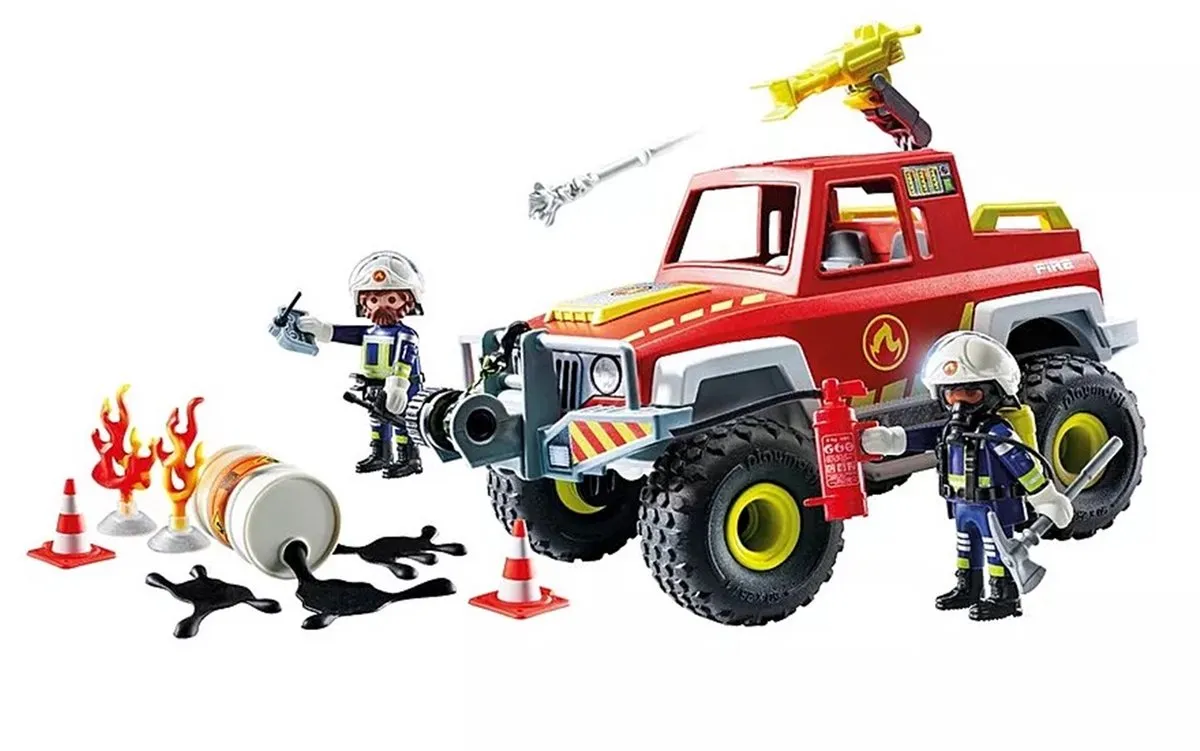 Playmobil Action Heroes Brandweerwagen 71824