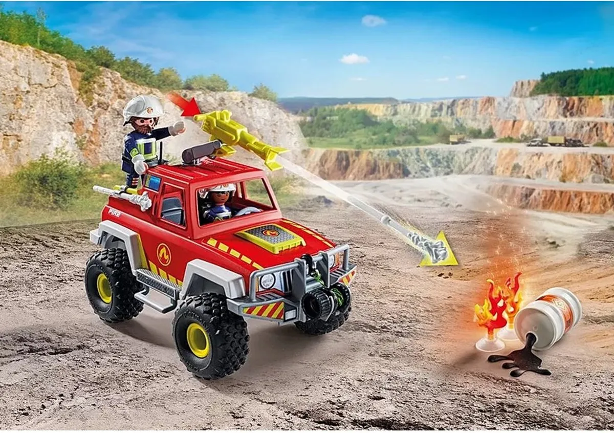 Playmobil Action Heroes Brandweerwagen 71824