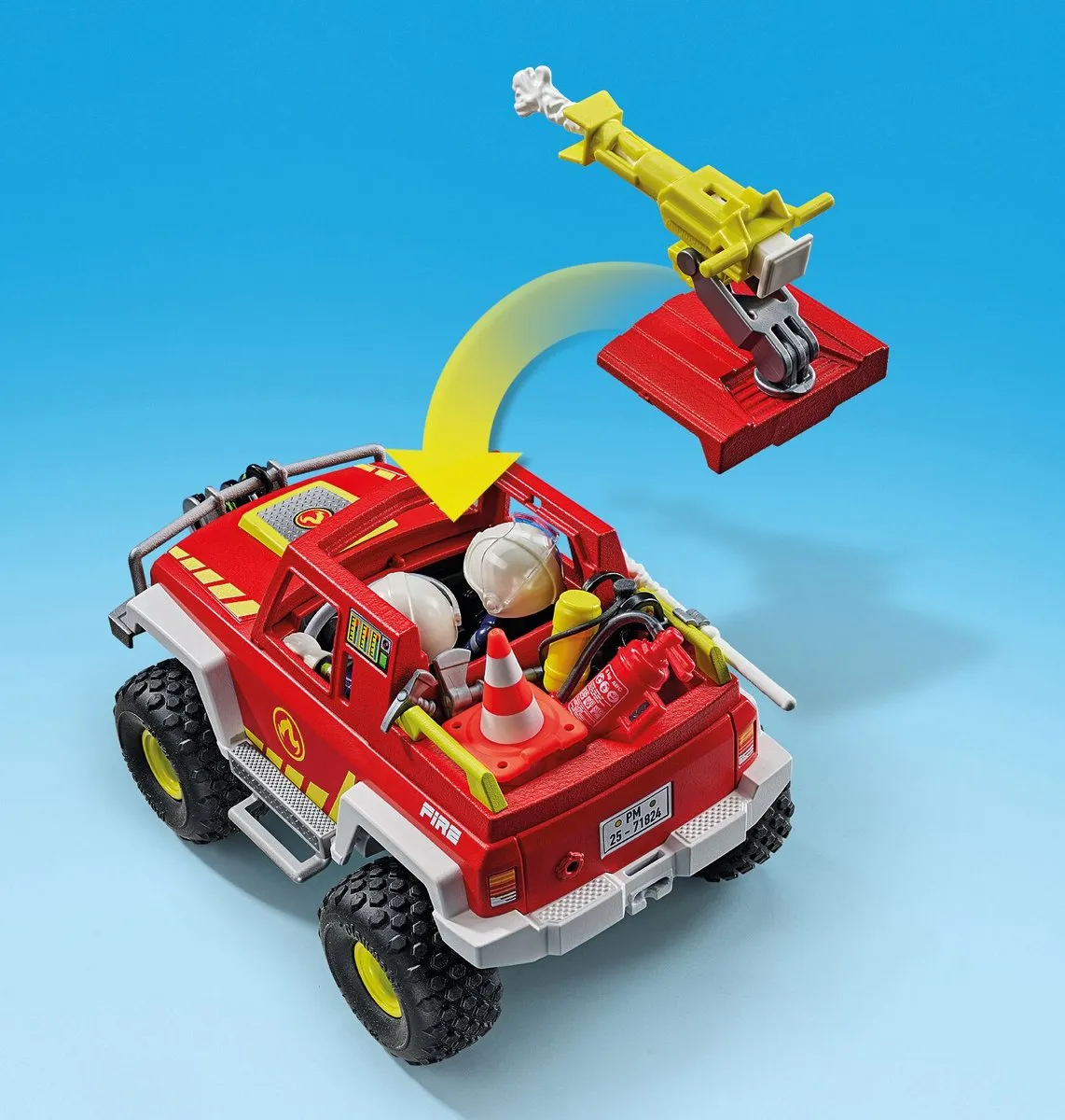 Playmobil Action Heroes Brandweerwagen 71824