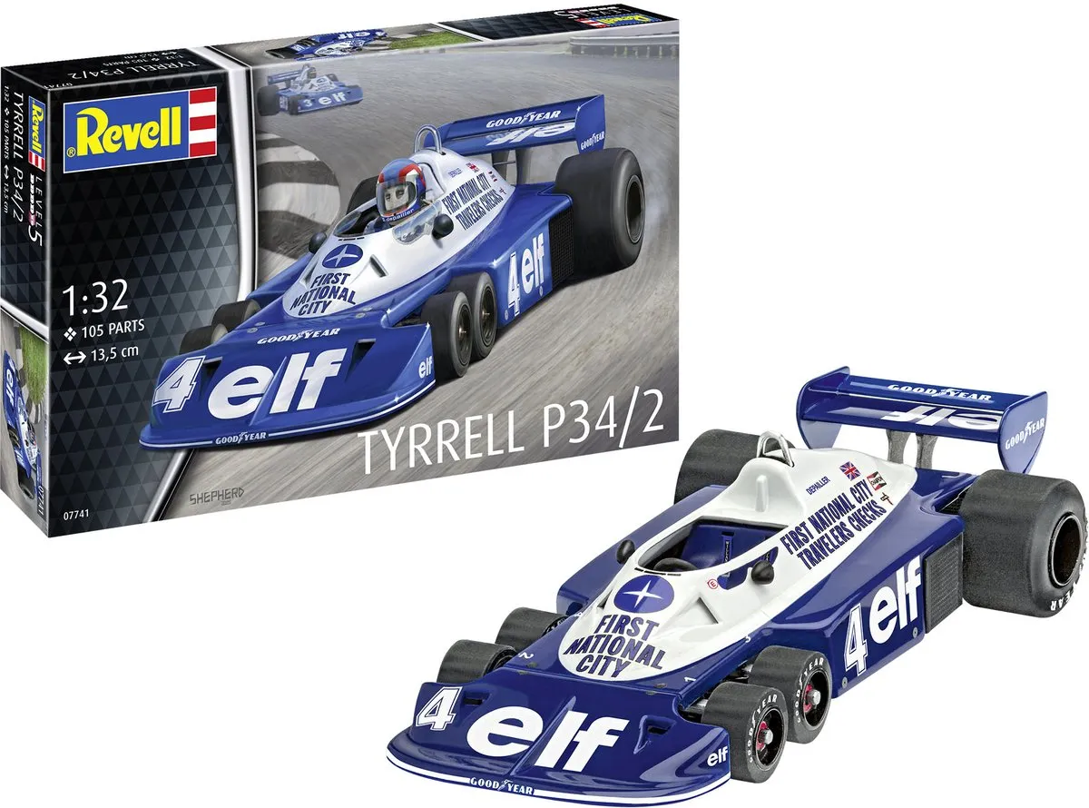 Revell 07741 Tyrrell P34/2 Formule 1 Modelbouwpakket 1:32 - Multi