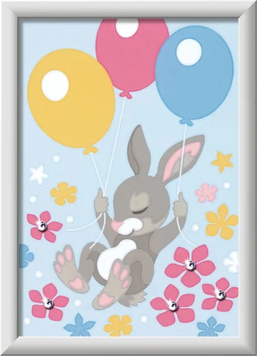 Ravensburger CreArt Flying Bunny Schilderen op nummer - Multicolor