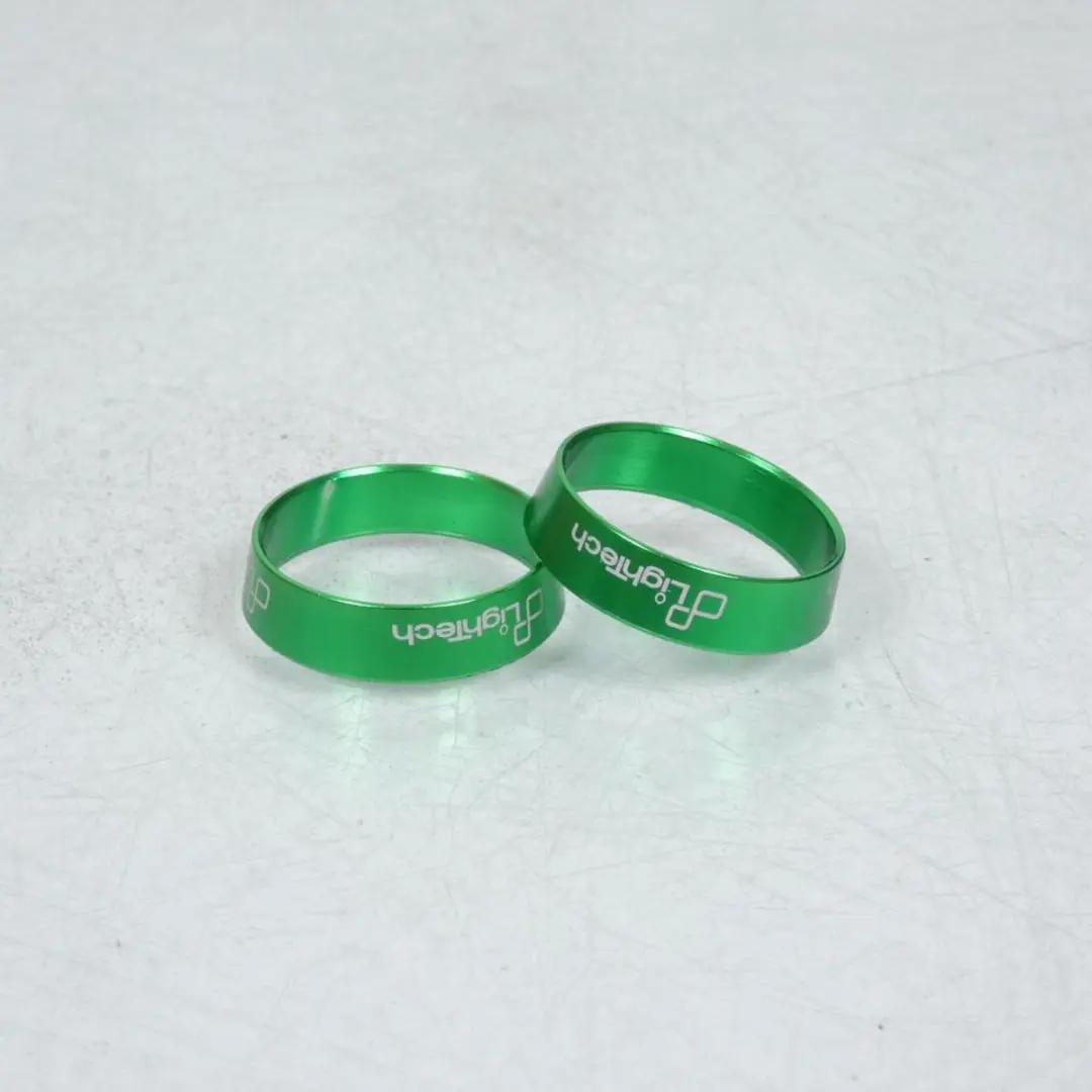 Paire insert vert d'embout guidon Lightech pour moto Kawasaki 1000 Zx-10 R Ninja
