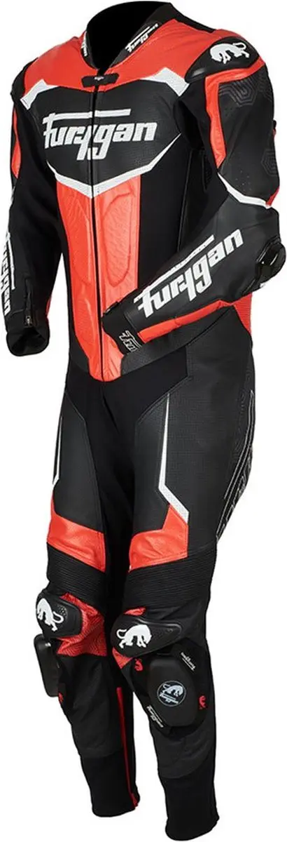 Furygan Overtake 1-Delig Racepak - Maat 54 - Zwart/Rood/Wit