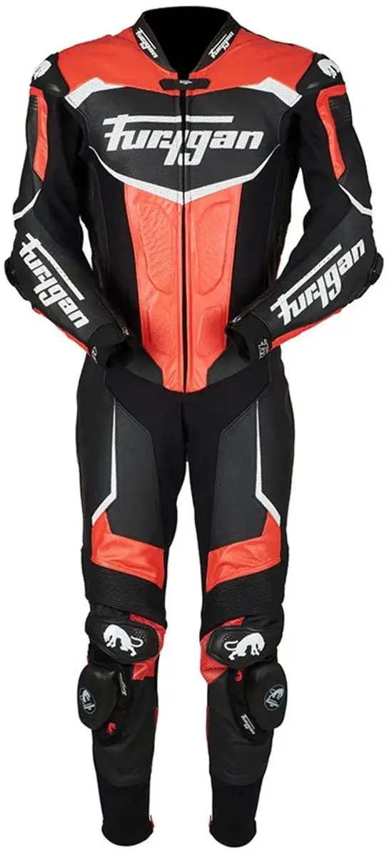 Furygan Overtake 1-Delig Racepak - Maat 54 - Zwart/Rood/Wit