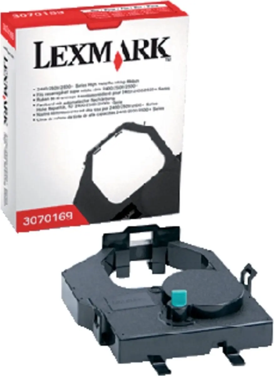 Lexmark 3070169 Dot Matrix Tape - Zwart