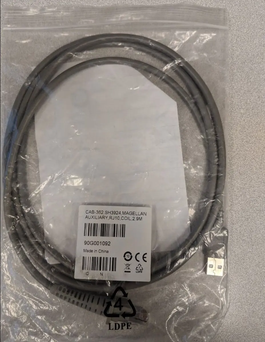 Datalogic RS-232 Seriële Kabel 90G001092 - Grijs - afbeelding 2 van 3