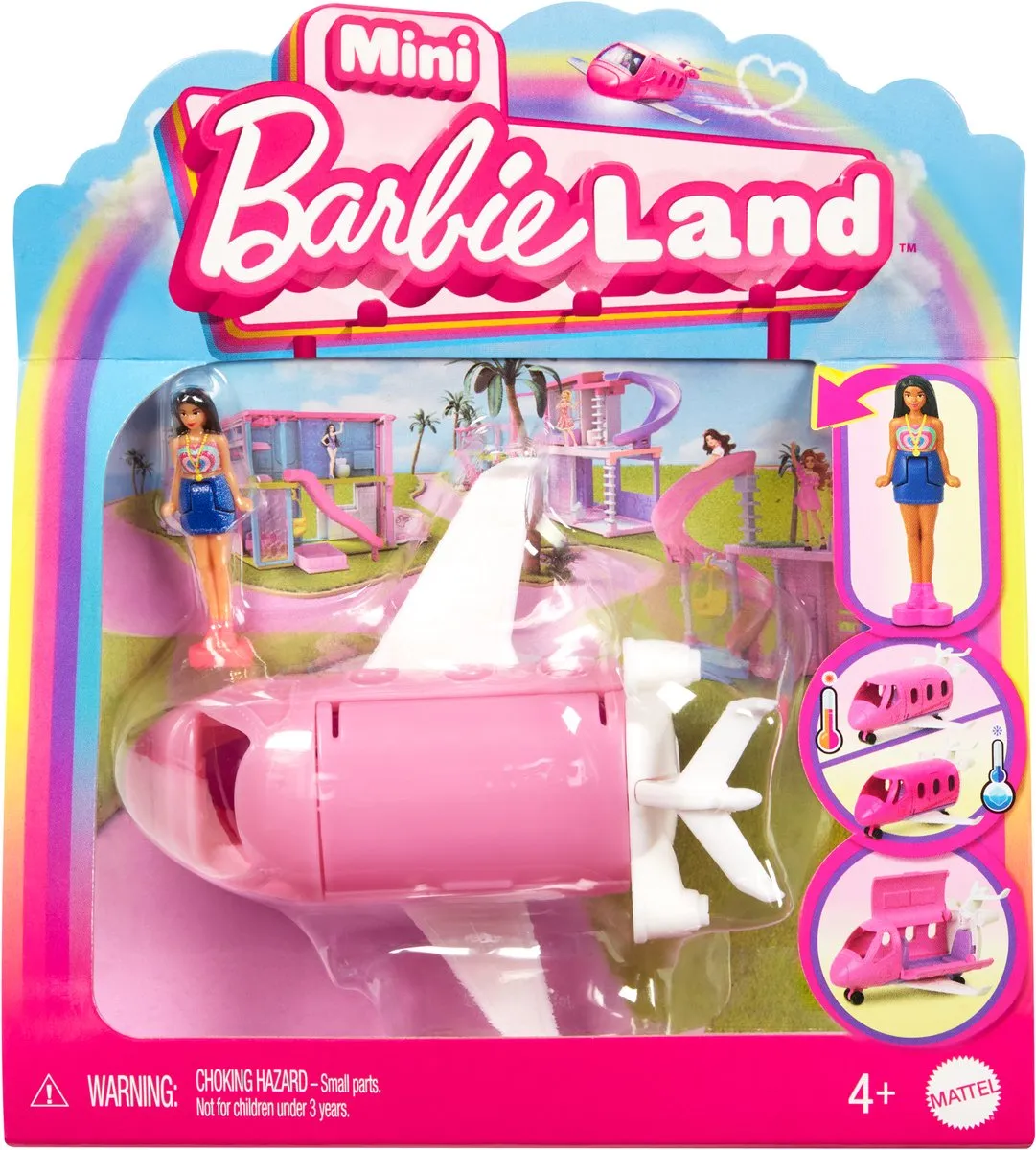 Barbie Mini BarbieLand Vliegtuig HYF40 - Barbiepop