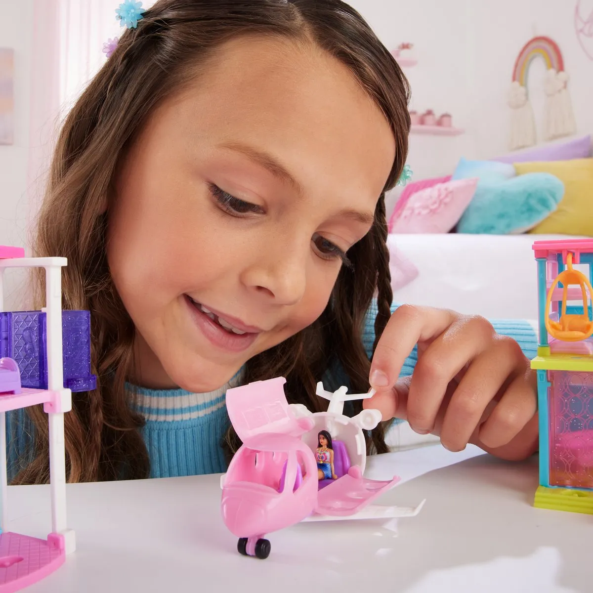 Barbie Mini BarbieLand Vliegtuig HYF40 - Barbiepop