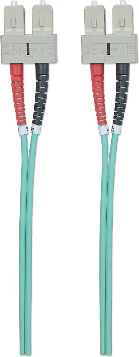 Intellinet 751025 Glasvezelkabel SC OM3 - 1m Aqua