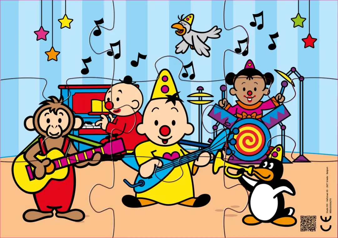 Bumba Puzzel 9 Stuks - Multicolor - FSC Mix