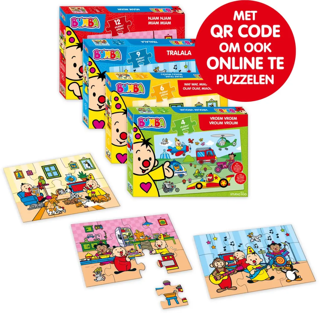 Studio 100 Bumba Puzzel 6 Stuks - Multicolor