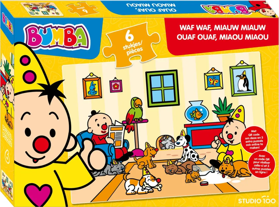 Studio 100 Bumba Puzzel 6 Stuks