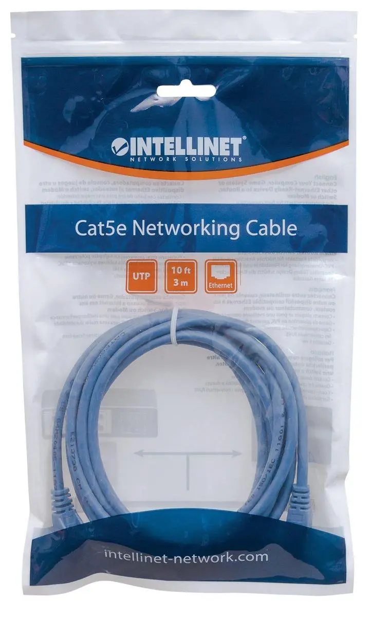 Intellinet 342575 Netwerkkabel RJ45 1m - Blauw