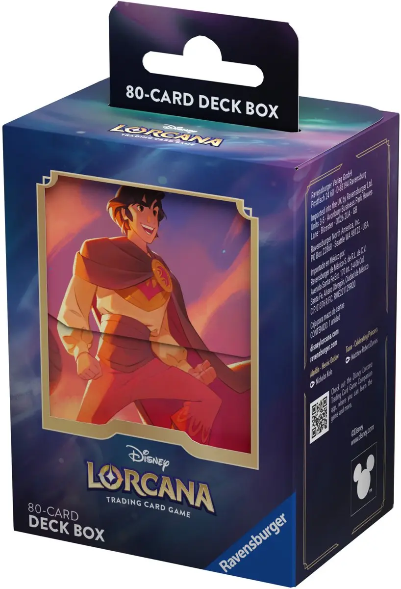 Ravensburger Disney Lorcana TCG Aladdin 80-Card Deck Box - 11098407
