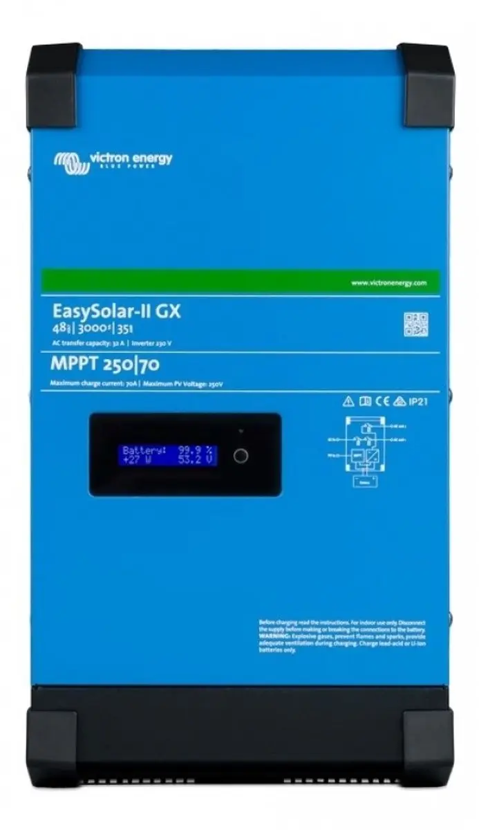 Victron EasySolar-II 48/3000/35-32 MPPT 250/70 GX - Acculader/omvormer