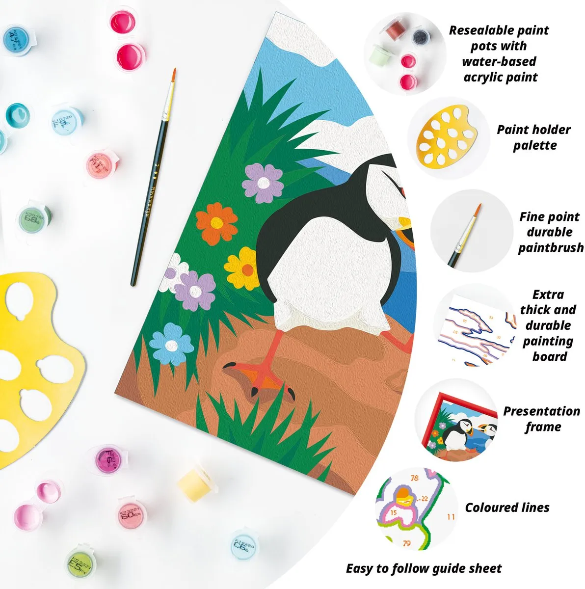 Ravensburger CreArt Junior Papegaaien Duiker - Meerkleurig