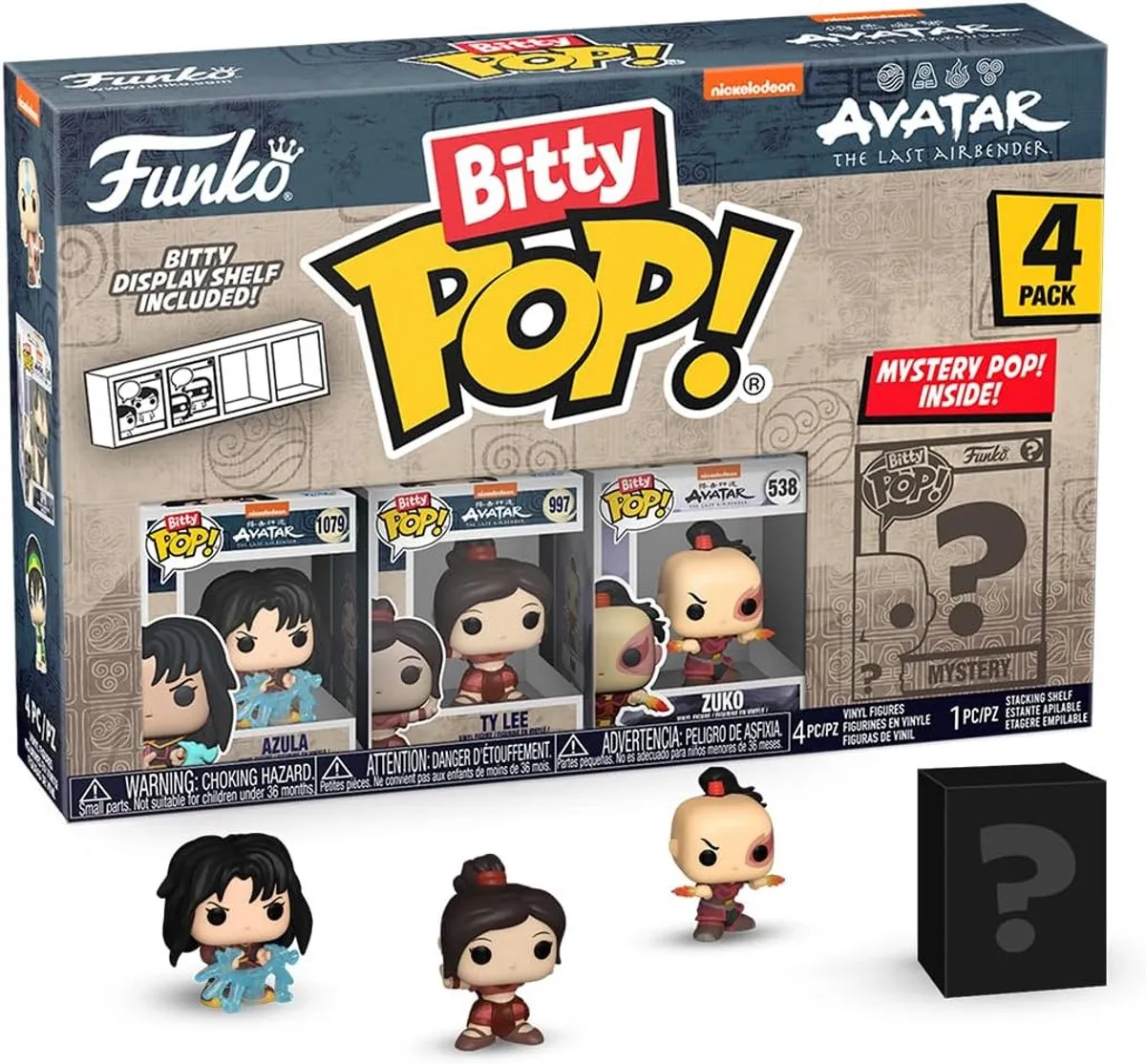 Funko Bitty Pop! Avatar Azula Ty Lee Zuko