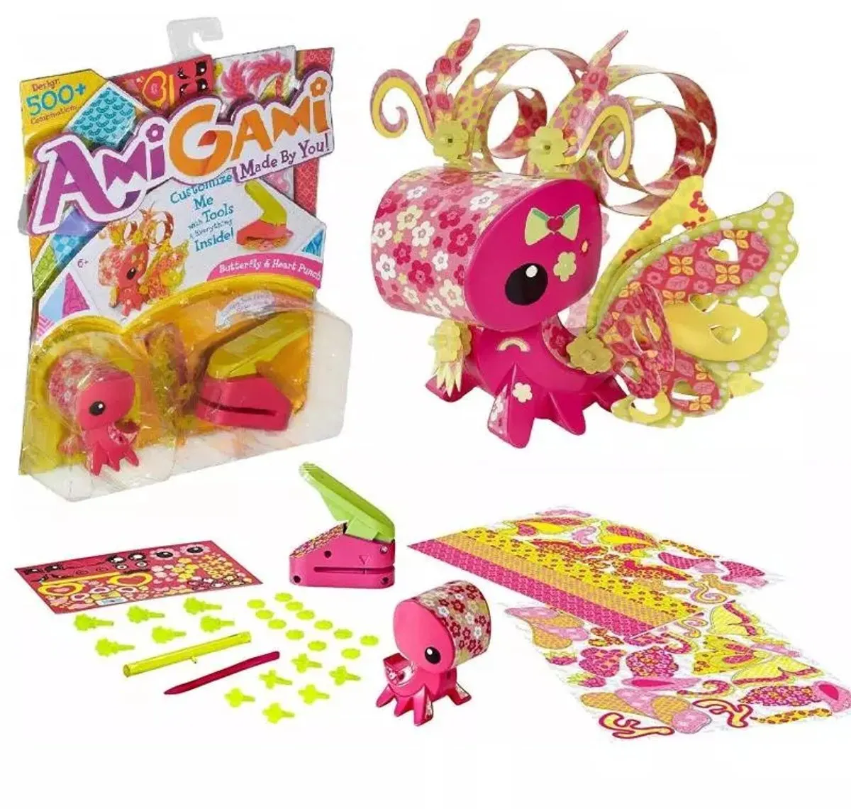 Mattel Amigami Punch Vlinder en Hart Creatieve Set
