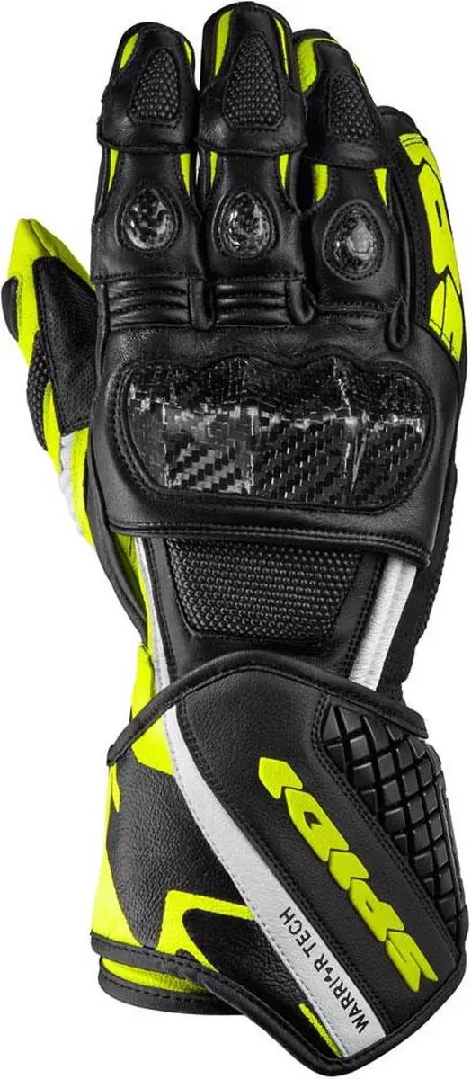 Spidi Carbo 5 Handschoenen - Maat M - Zwart/Fluo Geel