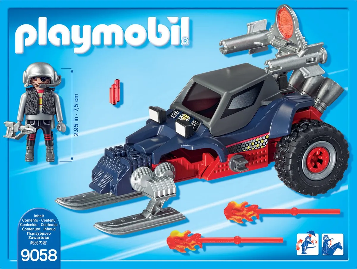 Playmobil Sneeuwscooter met Ijspiraat 9058 - Meerkleurig - afbeelding 6 van 6