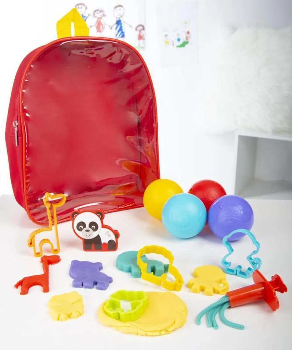Fisher Price Rugtas met Klei - Rood