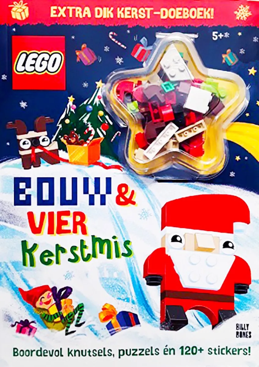 LEGO Kerstbundel - Bouwboeken + Stickers + Kleurboek - 20+ Stuks