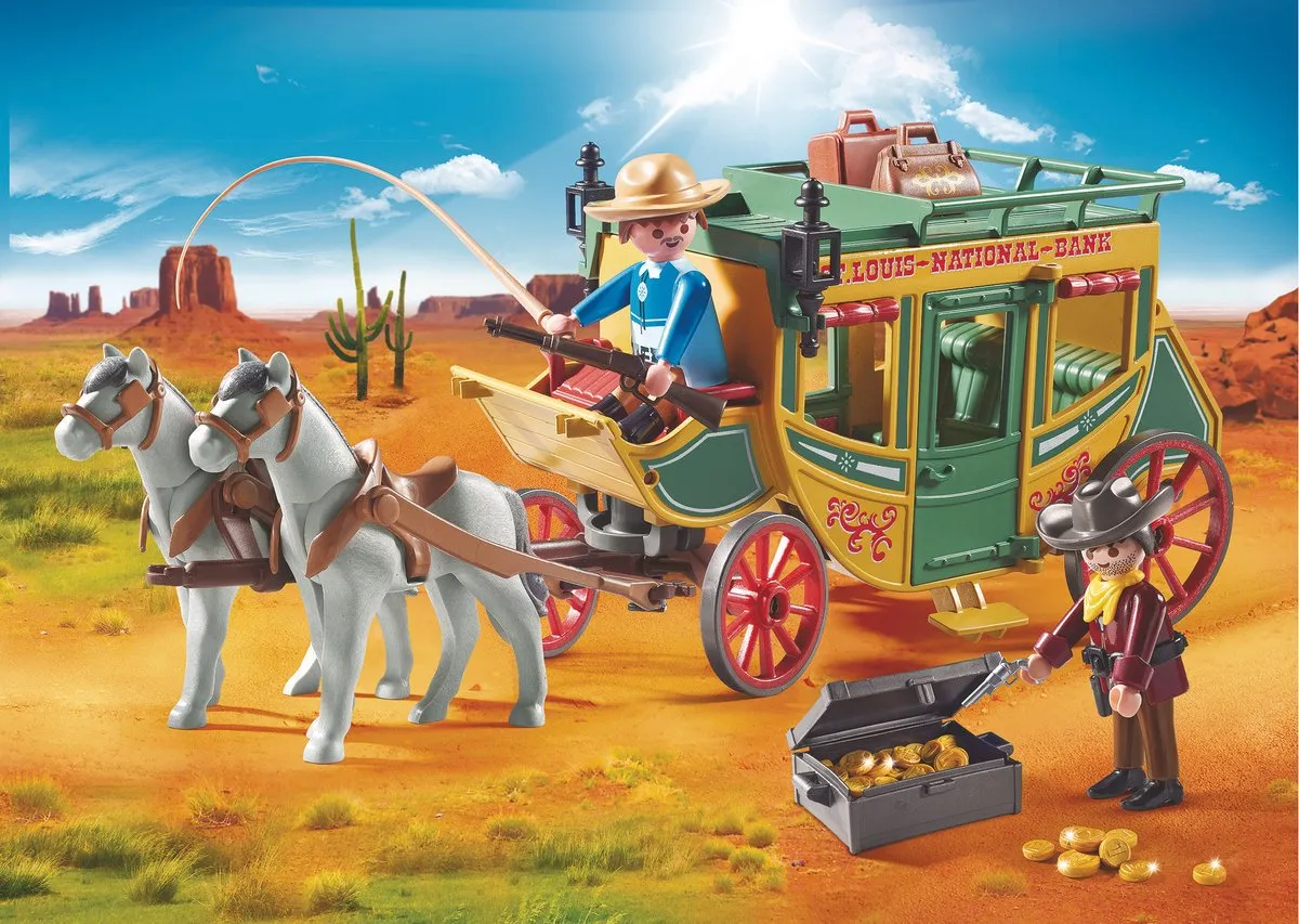 Playmobil Western Koets 70013 - Multicolor - afbeelding 6 van 6