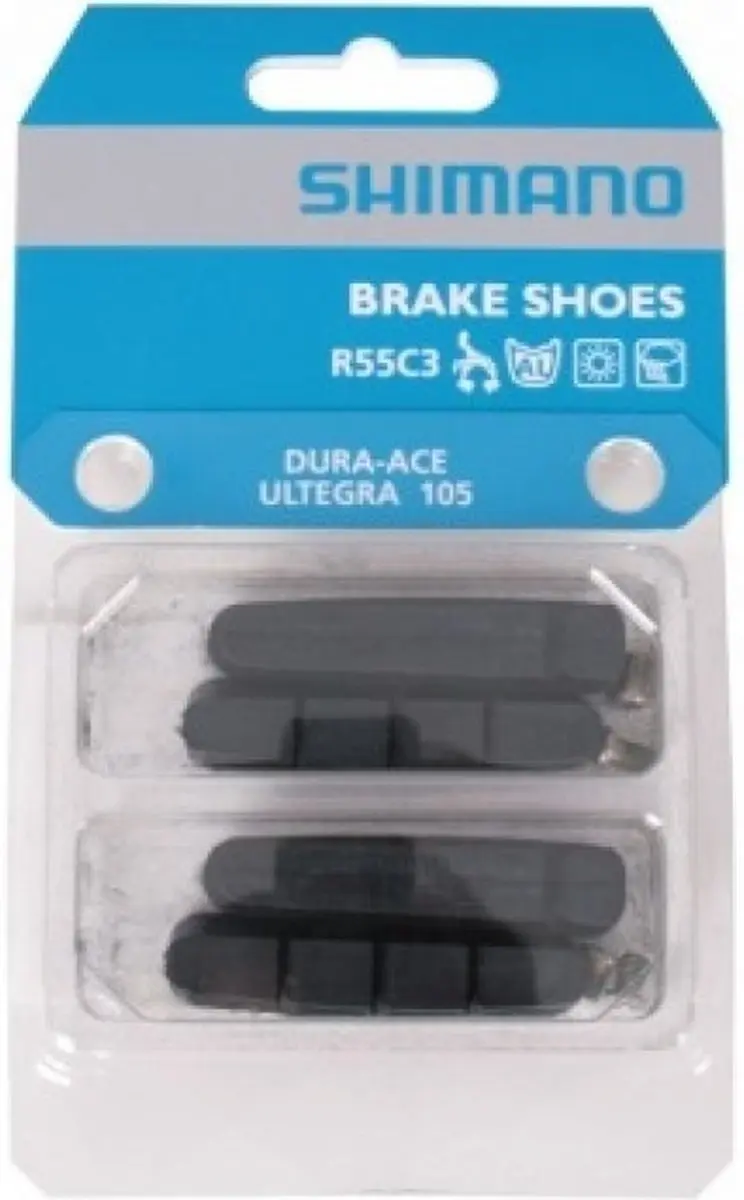 Shimano R55C3 Remblokken - 4 Stuks - 55mm - Zwart - afbeelding 2 van 4