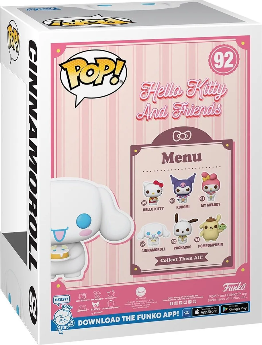 Funko Pop! Hello Kitty & Friends Cinnamoroll #92 - Multi