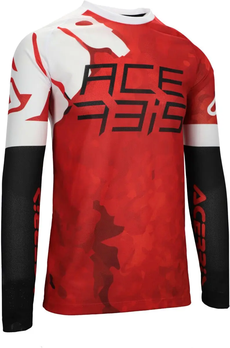 Acerbis J-Windy Vented Watermark Rood Witte Cross Jersey
