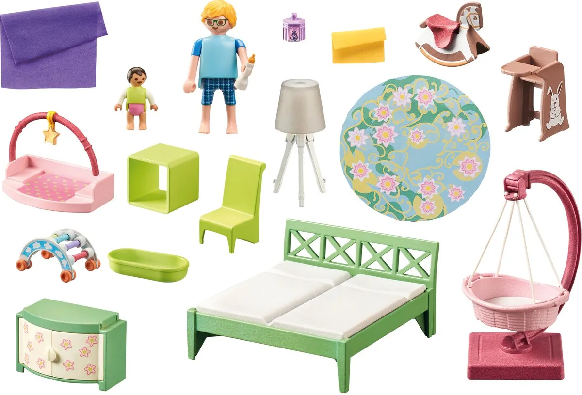 Playmobil My Life Slaapkamer met Baby Speelhoek 71609 - Multicolor