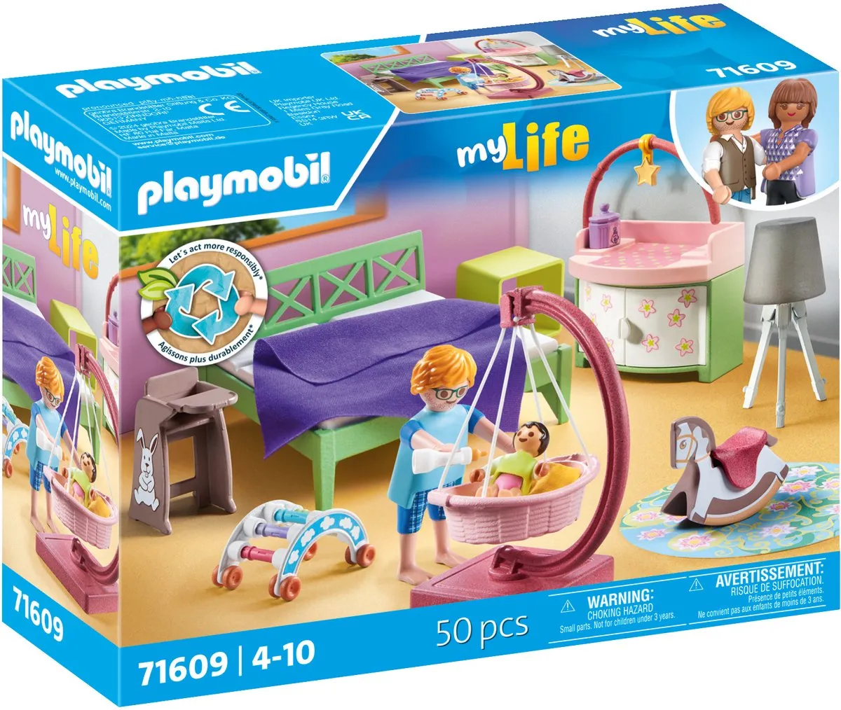 Playmobil My Life Slaapkamer met Baby Speelhoek 71609 - Multicolor - afbeelding 6 van 6